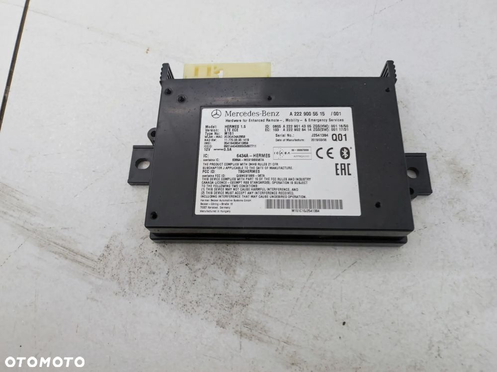 MODUŁ STEROWNIK BLUETOOTH MERCEDES E KLASA W213 213