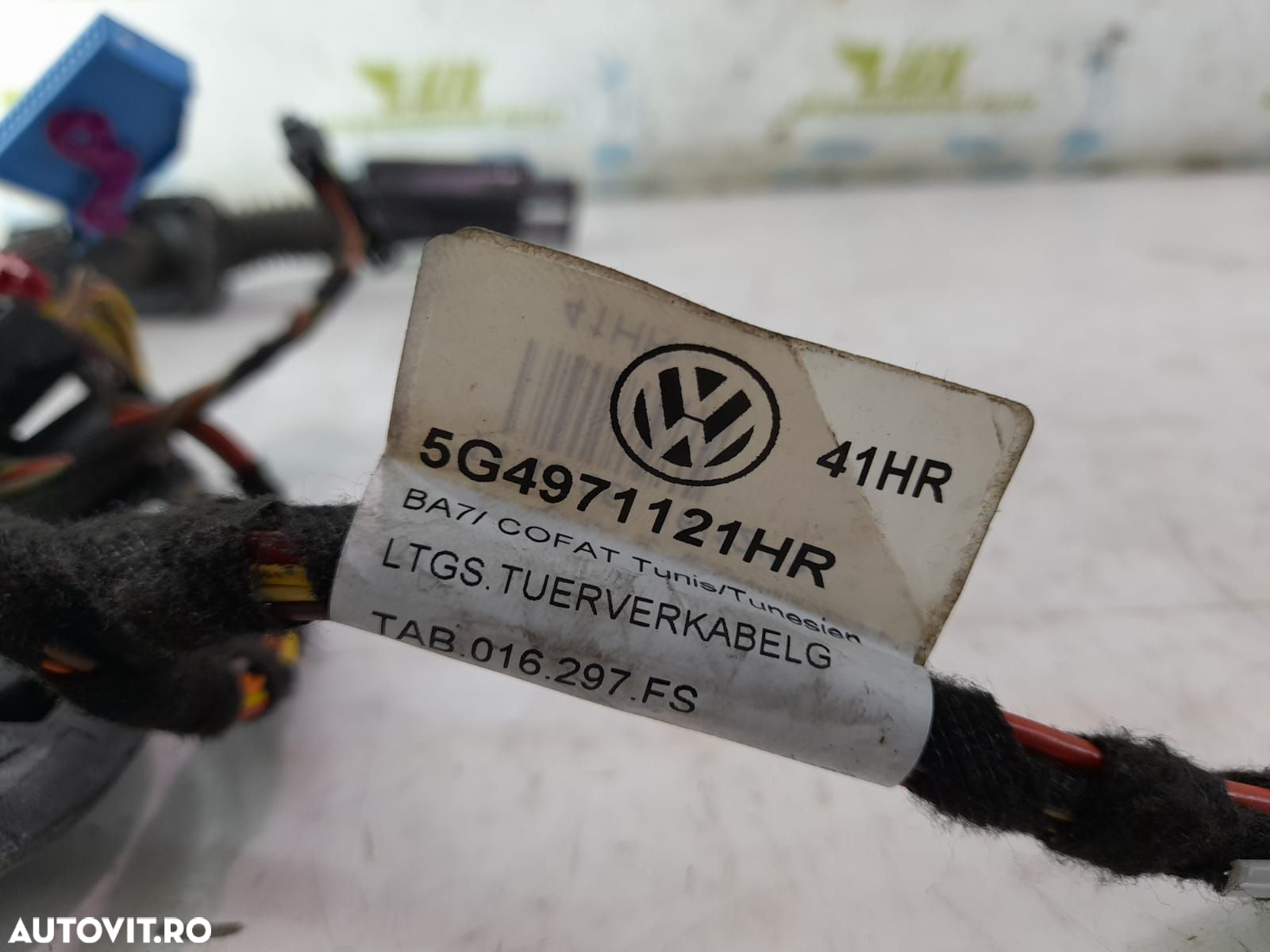 Cablaj usa dreapta fata 5G4971121HR Volkswagen VW Golf 7 [2012 - 2017 - 2