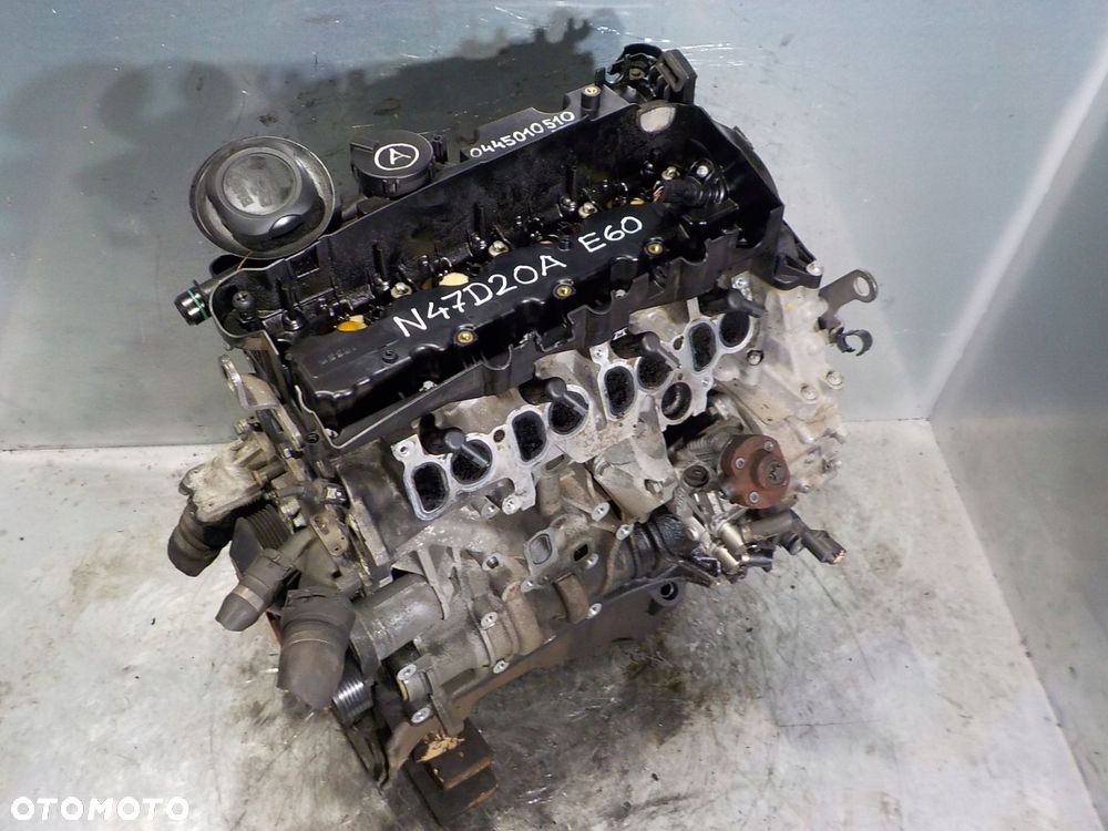 BMW 5 E60 E61 SILNIK 2.0 D 177 KM N47D20A + POMPA 0445010510 - 1