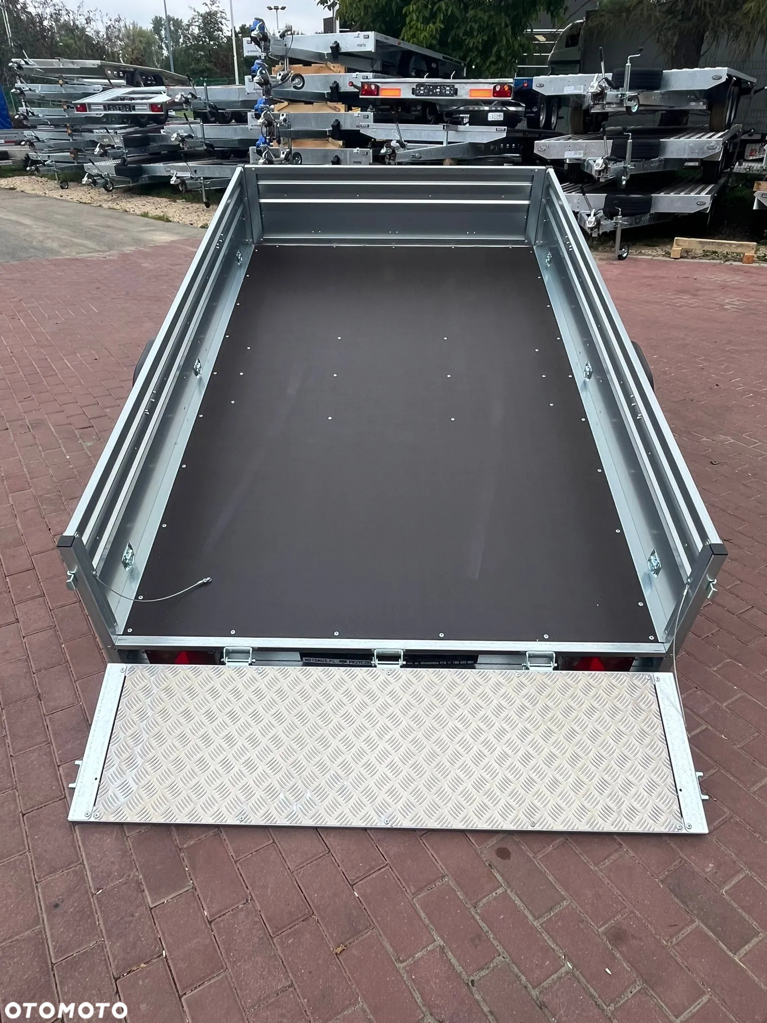 Brenderup Przyczepa Brenderup 2260WSUB 258x153x40cm WYSOKA BURTA DMC 750kg 1 osiowa uchylna quad traktorek atv multitransporter - 5