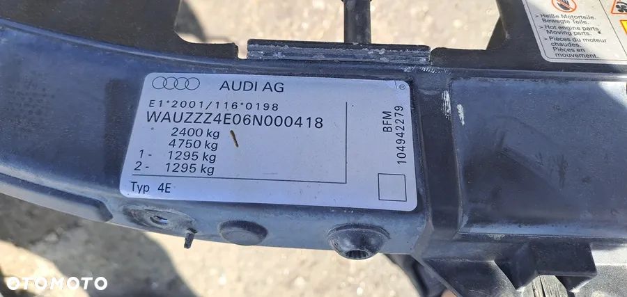 AUDI A8 D3 05r PAS PRZEDNI WZMOCNIENIE - 2