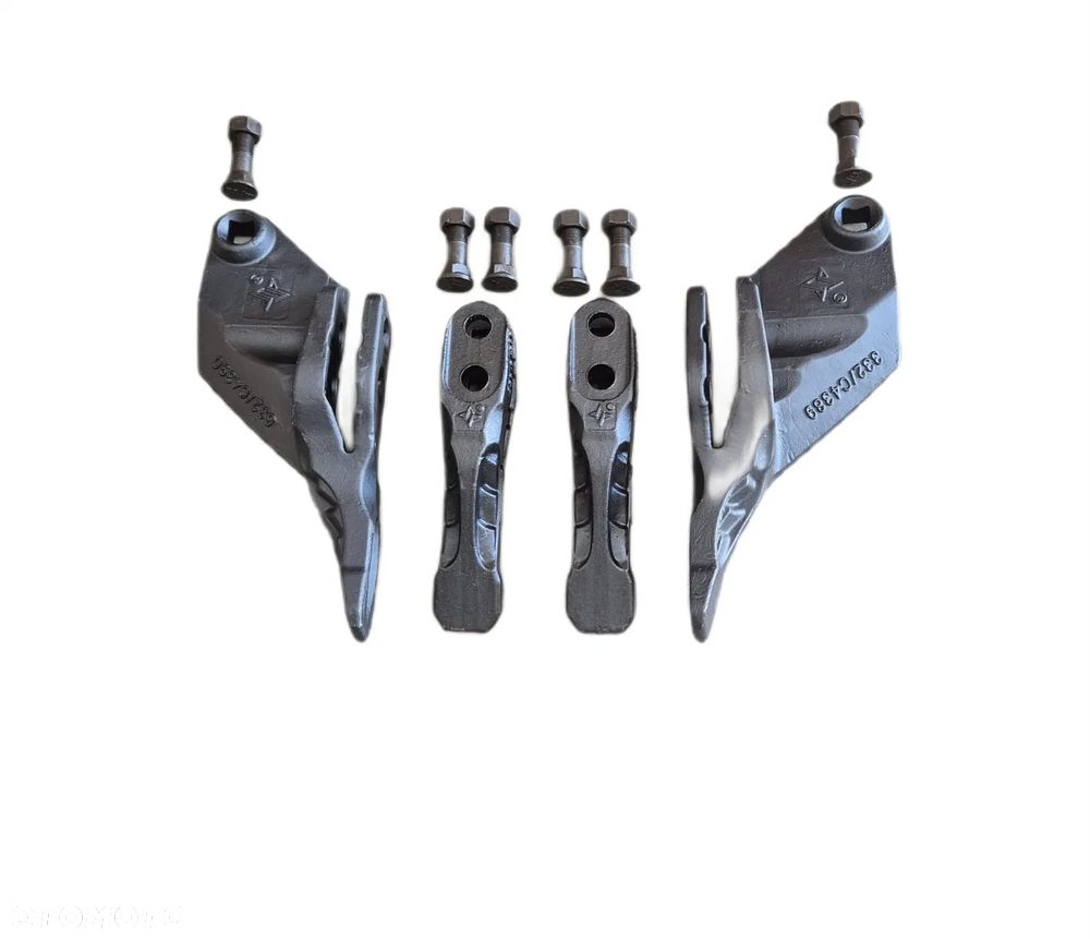 Zestaw zębów łyżki 50-60cm koparko ładowarka JCB 3CX 4CX-NOWY MODEL - 1