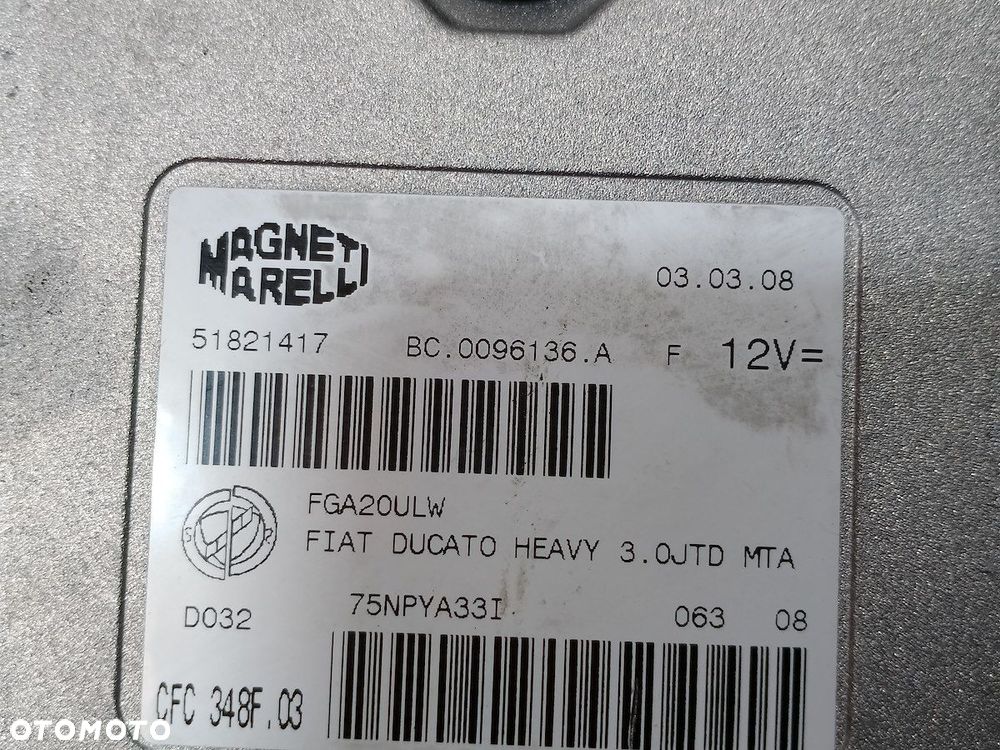 STEROWNIK KOMPUTER SKRZYNI DUCATO III 51821417 - 4