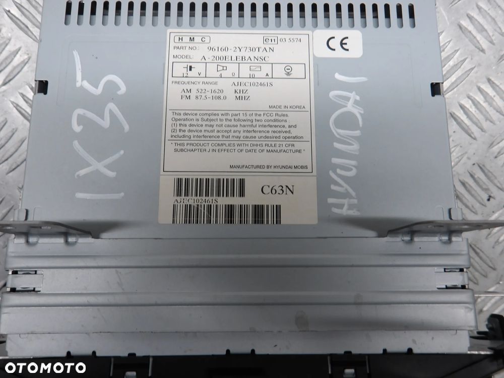 HYUNDAI IX35 RADIO RADIOODTWARZACZ A-200ELEBANSC - 2