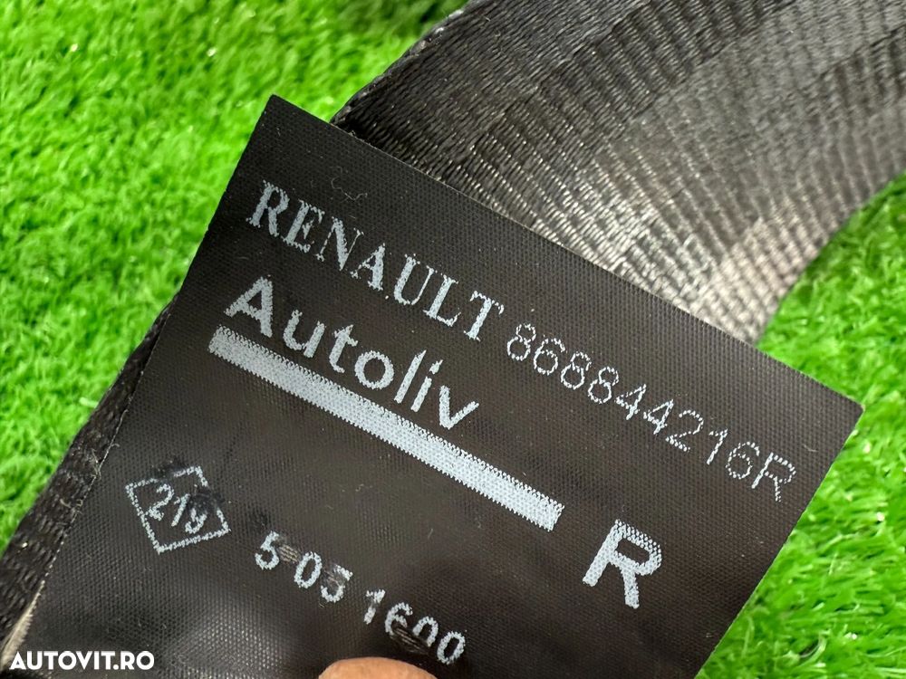 CENTURA SIGURANȚĂ FATA DREAPTA RENAULT CLIO IV 2015 1.0 BENZINA TCE COD OEM 868844216R 2012-2019 - 8