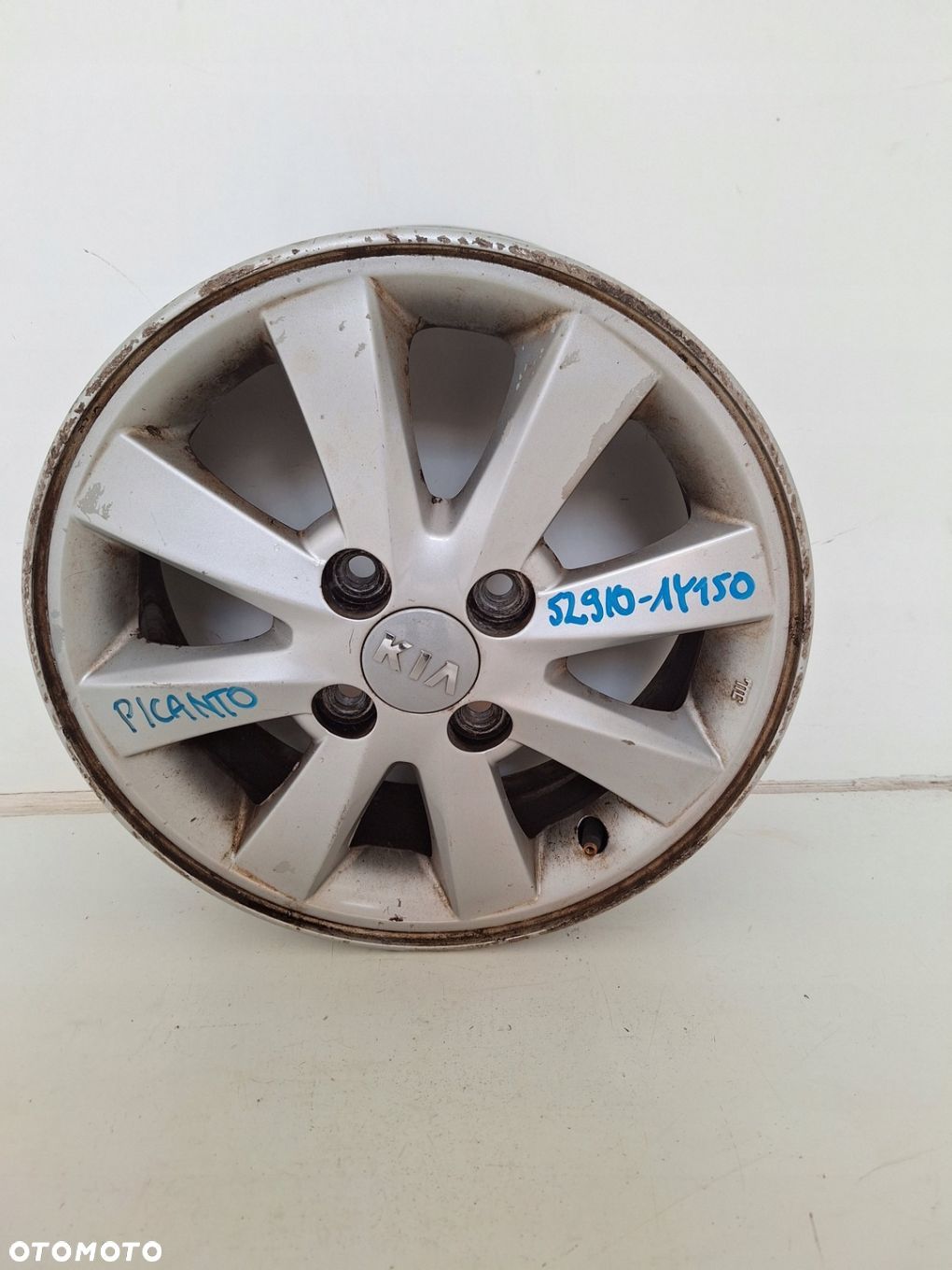 FELGA ALUMINIOWA KIA OE PICANTO 5.0" x 14" 4x100 ET 49 52910-1Y150 - 1