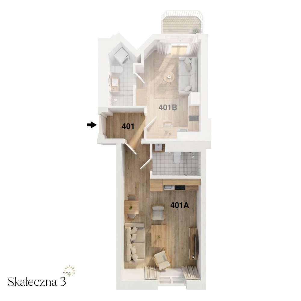 28,22 m², kamienica z windą · Kazimierz