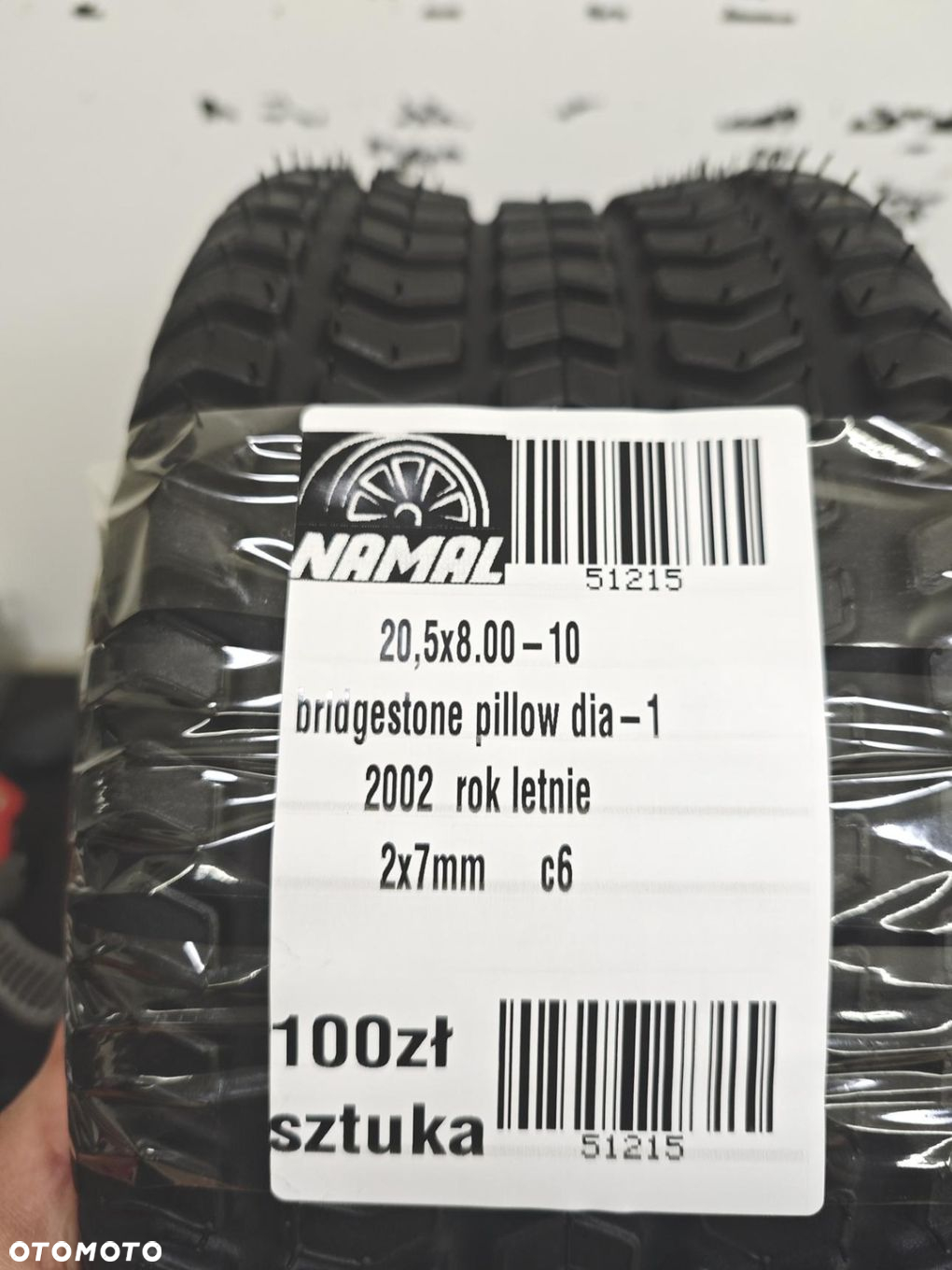 Bridgestone PILLOW DIA-1 20,5x8.00-10 opony kosiarka traktorek 6,5mm 51215 - 9