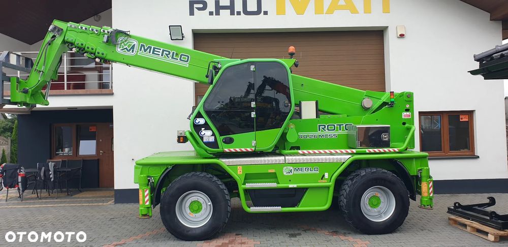 Merlo 40.26MCSS kosz hydr. rozkładany/wciągarka 4T./widły/pilot radiowy - 1