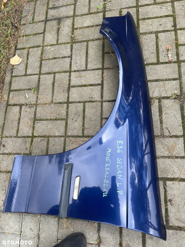 Błotnik BMW e36 sedan kombi kompact lewy Montreal blau - 2