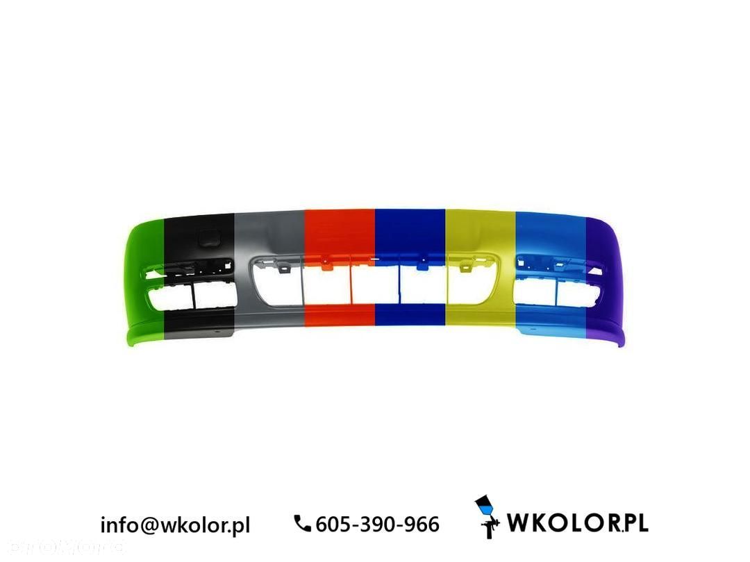 NOWY ZDERZAK VW CADDY II NADWOZIE WIELKOPRZESTRZENNE 1999-2001 LAKIEROWANY W KOLOR - 1