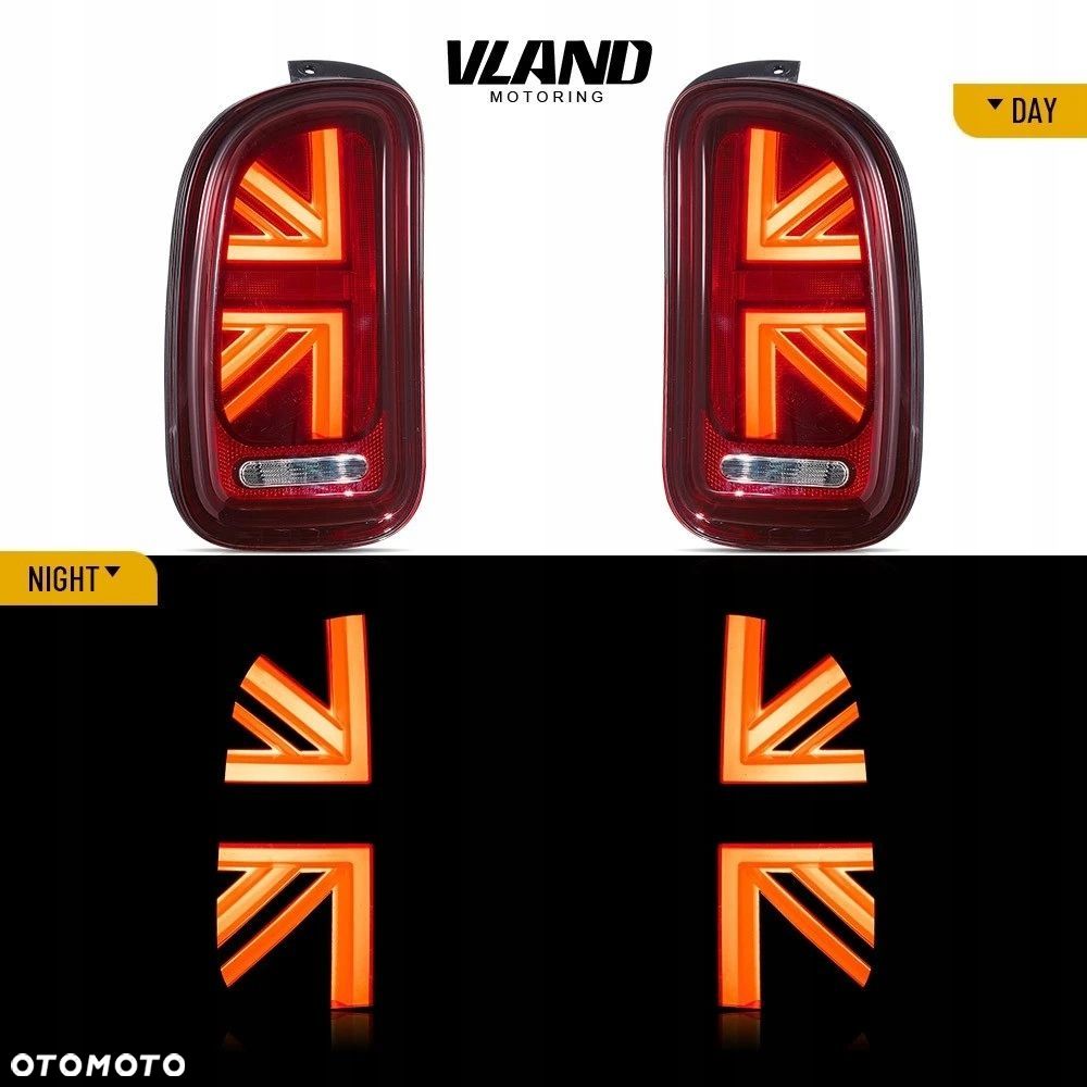 Lampy tylne kpl Vland Full Led Neon Tuning Red Mini Clubman r55 2007-2014 - 5