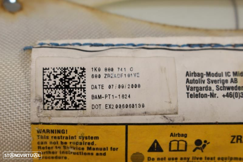 Airbags De Cortina Volkswagen Golf V Variant (1K5)  1K9880742c / 1K988 - 6