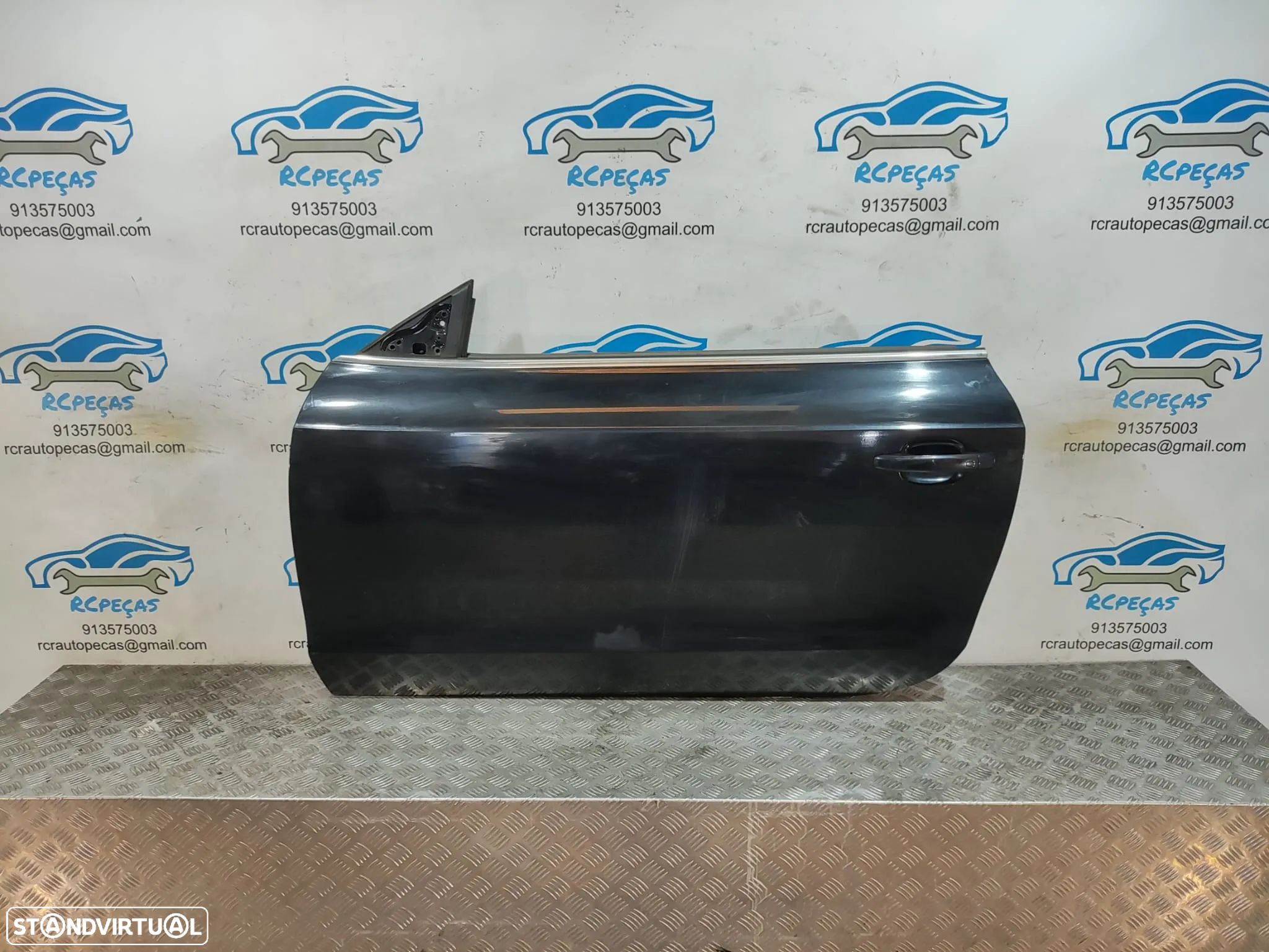 Porta Frente Esquerda AUDI A5 8T 8T3 COUPE 3 Portas Fecho Elevador Motor Puxador Vidro - 1