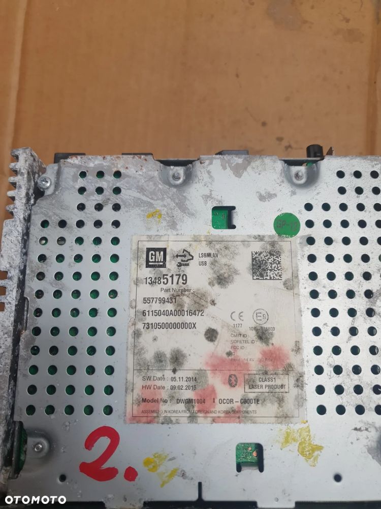 } OPEL CORSA E RADIO USB AUX 557799431 - 2