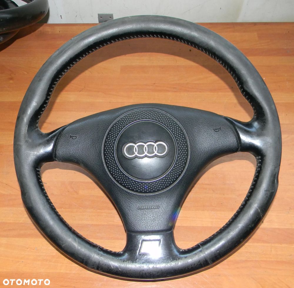 kierownica skórzana skóra AUDI S-LINE A4 B5 B6 A6 C5 - 1