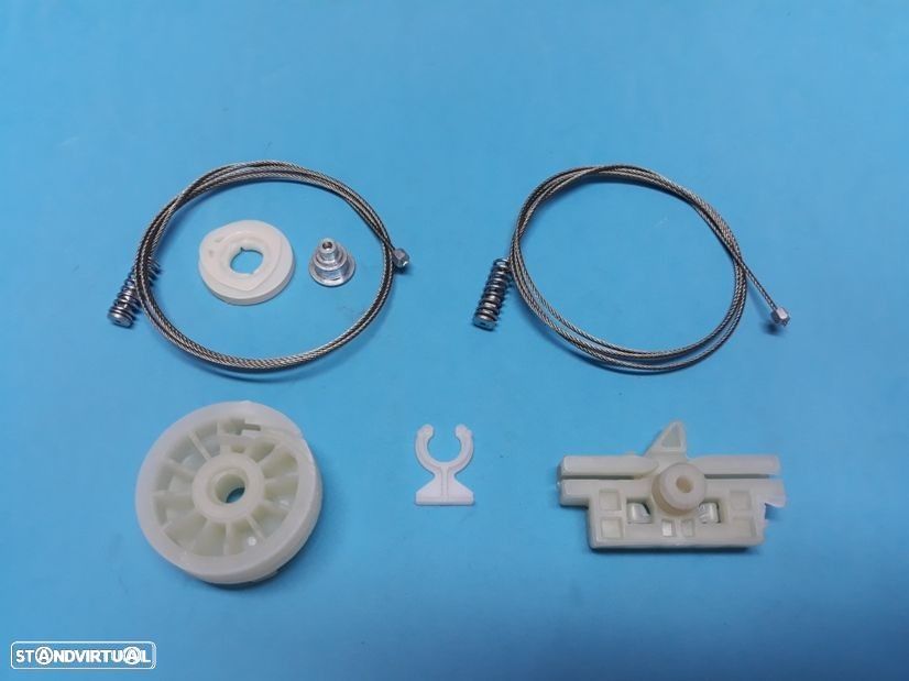 Kit reparação elevador vidros fiat grande punto (completo) - 1