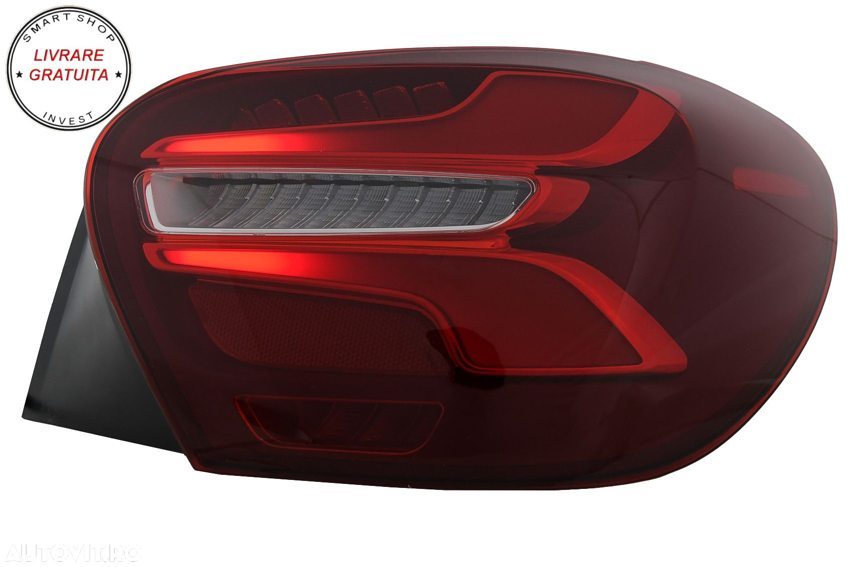Stopuri LED Mercedes A-Class W176 (2013-08.2015) Facelift Design Rosu cu Semnal Di- livrare gratuita - 2
