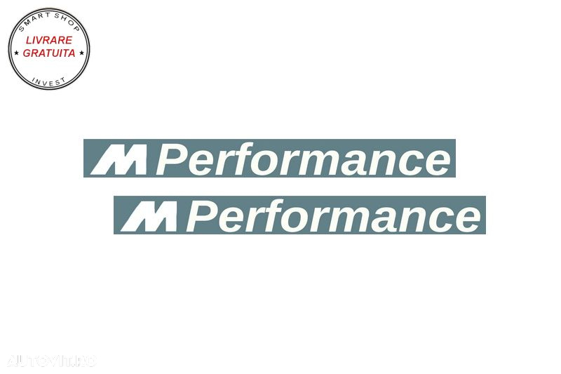 Stickere Laterale Negru Mat BMW Seria 3 F30 F31 (2011-up) M-Performance Design Neg- livrare gratuita - 5