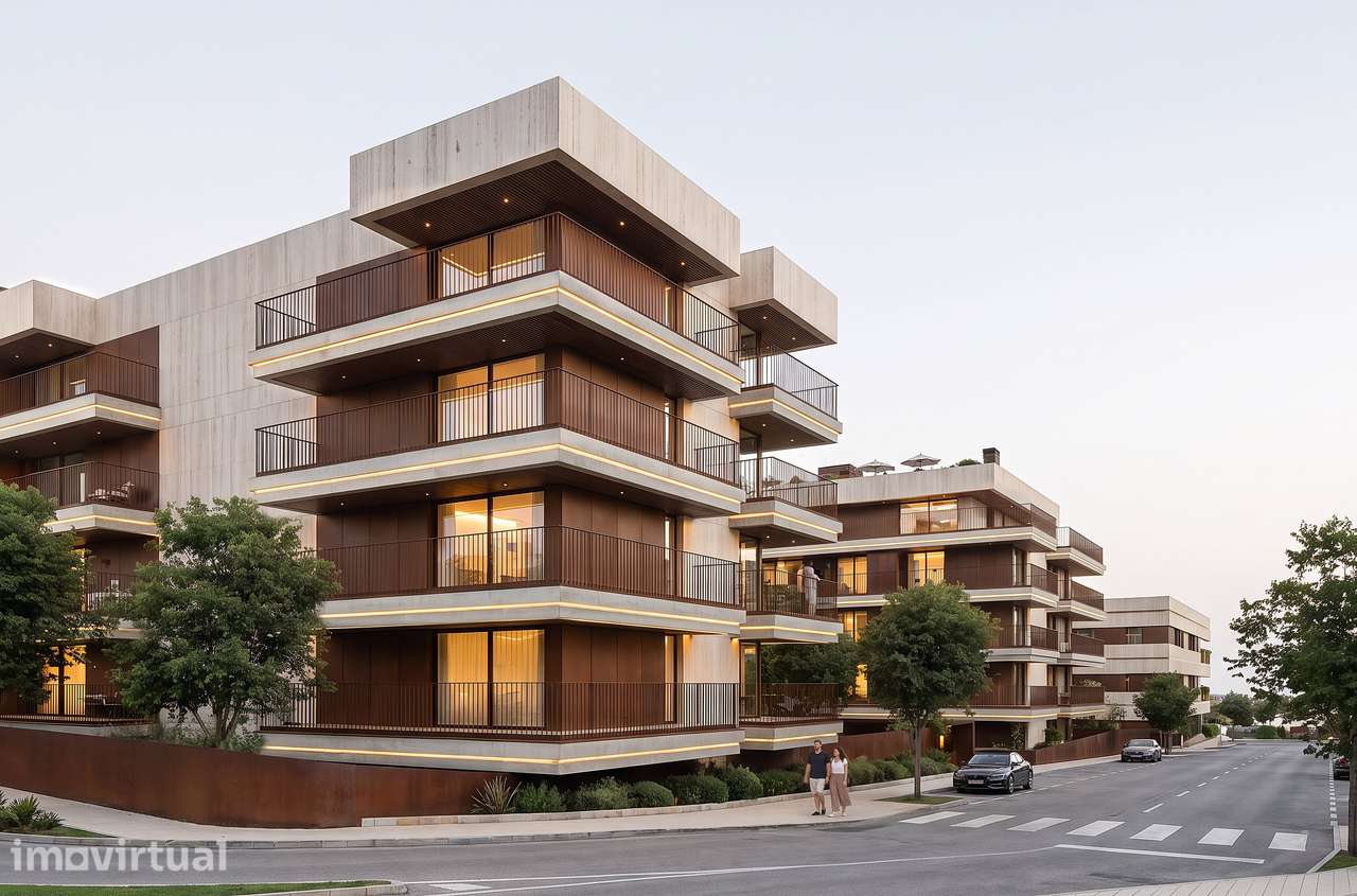 Apartamento T2 com varanda e 2 lg garagem | Piscina na cobertura - Grande imagem: 4/21