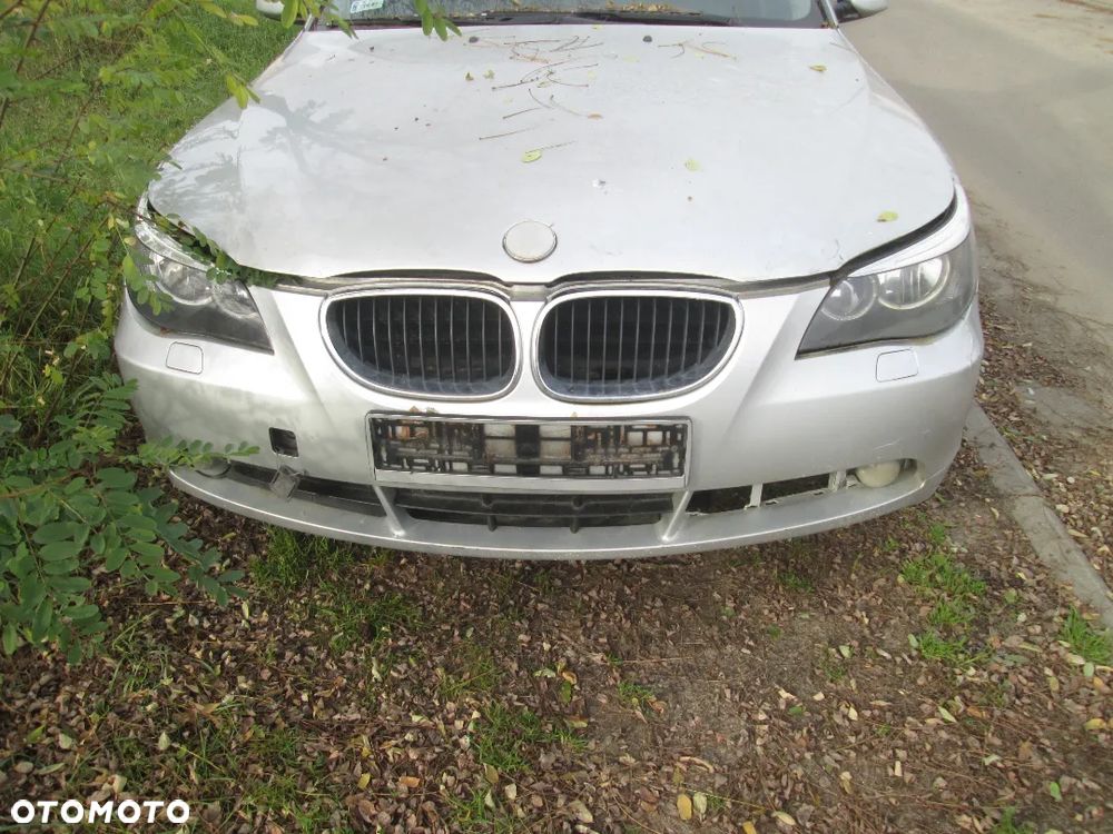 BMW E60 2.2 Benzyna SEDAN SREBRNA SILNIK MASKA ZDERZAK SZYBA KLAPA LAMPY - 5