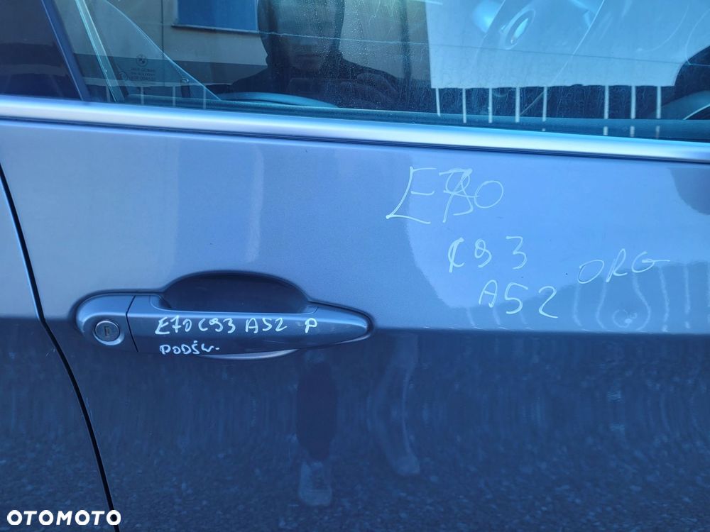 DRZWI PRAWY PRZÓD PRZEDNIE BMW E70 A52 SPACEGRAU ORG LAKIER C93 - 2