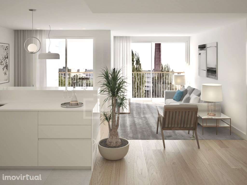 Apartamento T1 com varanda em novo empreendimento em Matosinhos - Grande imagem: 4/109
