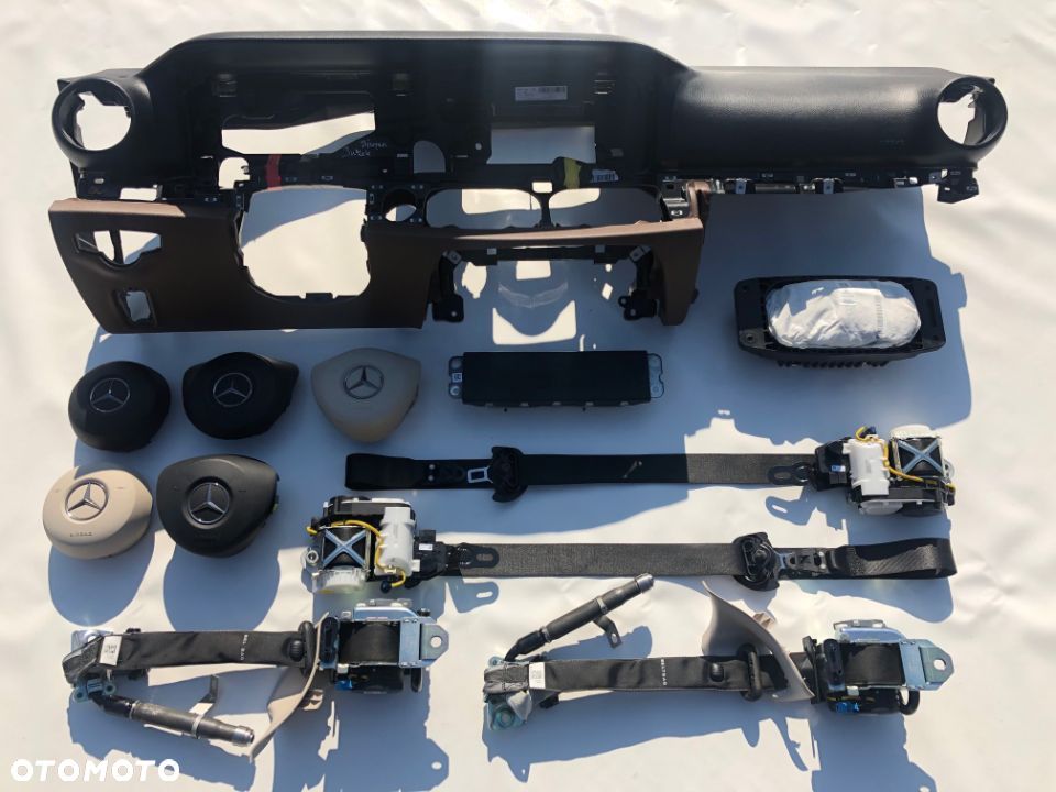 MERCEDES E CLS W213 W238 W257 DESKA KONSOLA KOKPIT PULPIT PÓŁKA PARAPET AIRBAG PODUSZKI PASY PAS !!! - 2