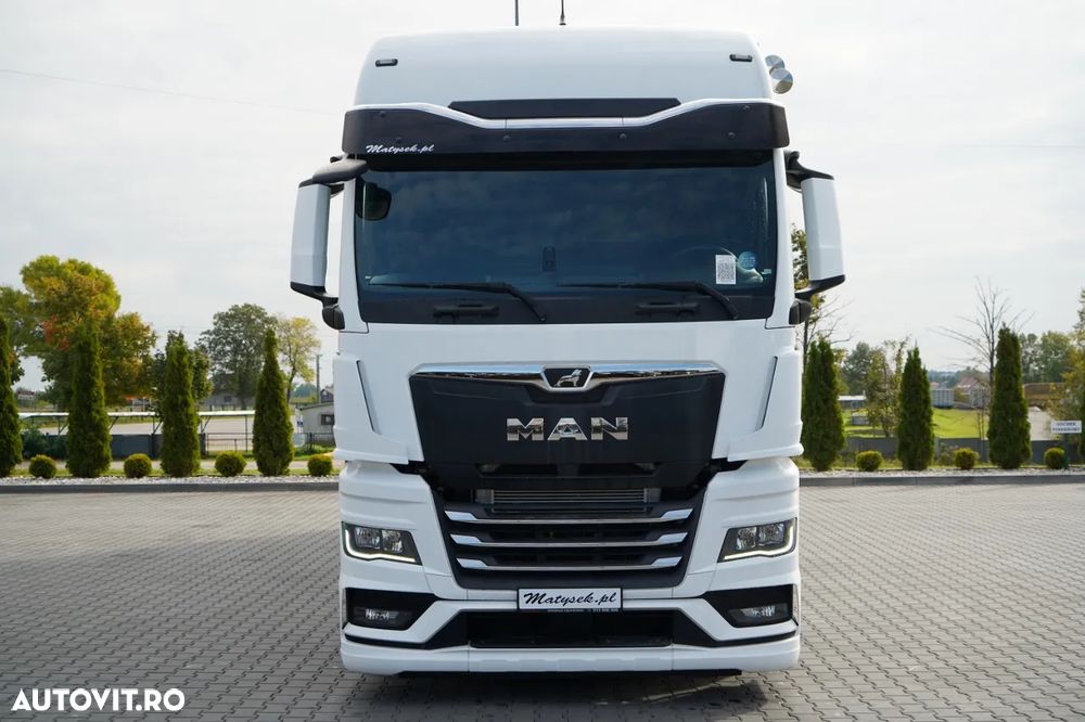 MAN TGX 26.470 / 6x2 / CORTINĂ / SOLO / 6x2 / 120 m3 / PUNȚĂ RIDICATĂ / I-PARK COOL / BALANȚĂ PODEA / - 10