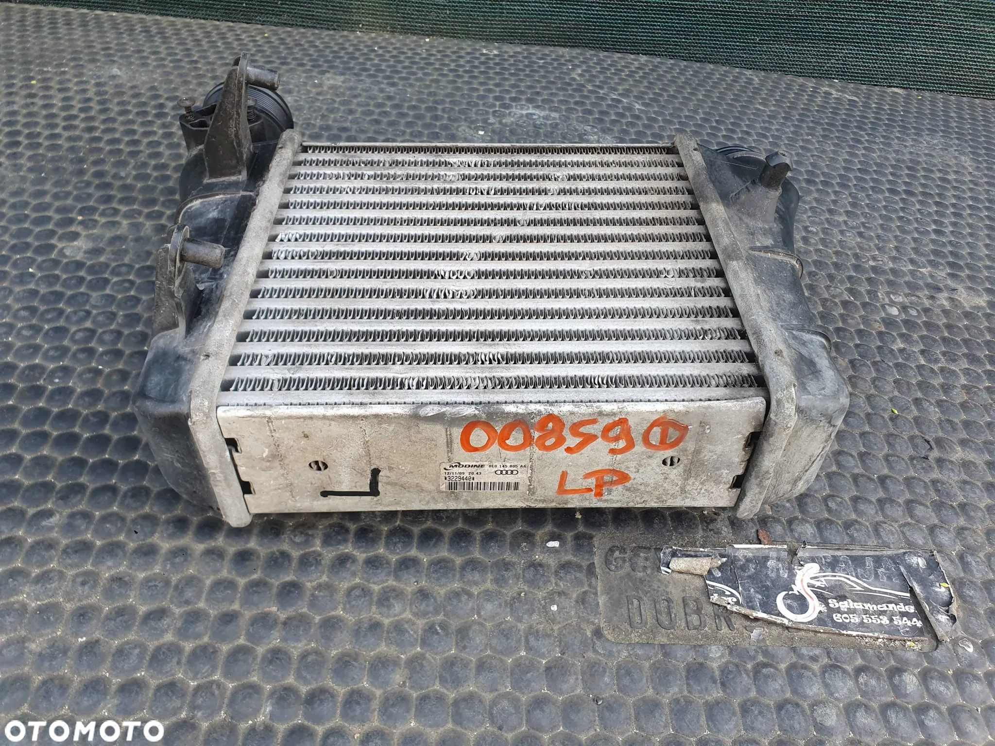 Intercooler 8E0145805AA Chłodnica Powietrza Lewy Lewa 2.0 TDI AUDI A4 B7 - 2