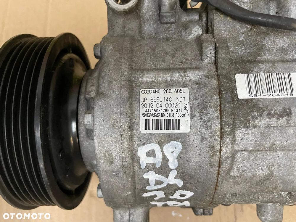 SPRĘŻARKA KLIMATYZACJI AUDI A8 D4 3.0 TDI 4H0260805E - 3