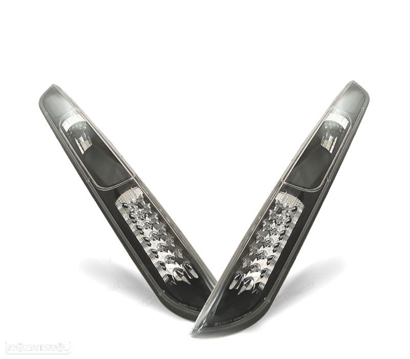 FAROLINS TRASEIROS LED PARA FORD FOCUS 04-08 PRETO - 1