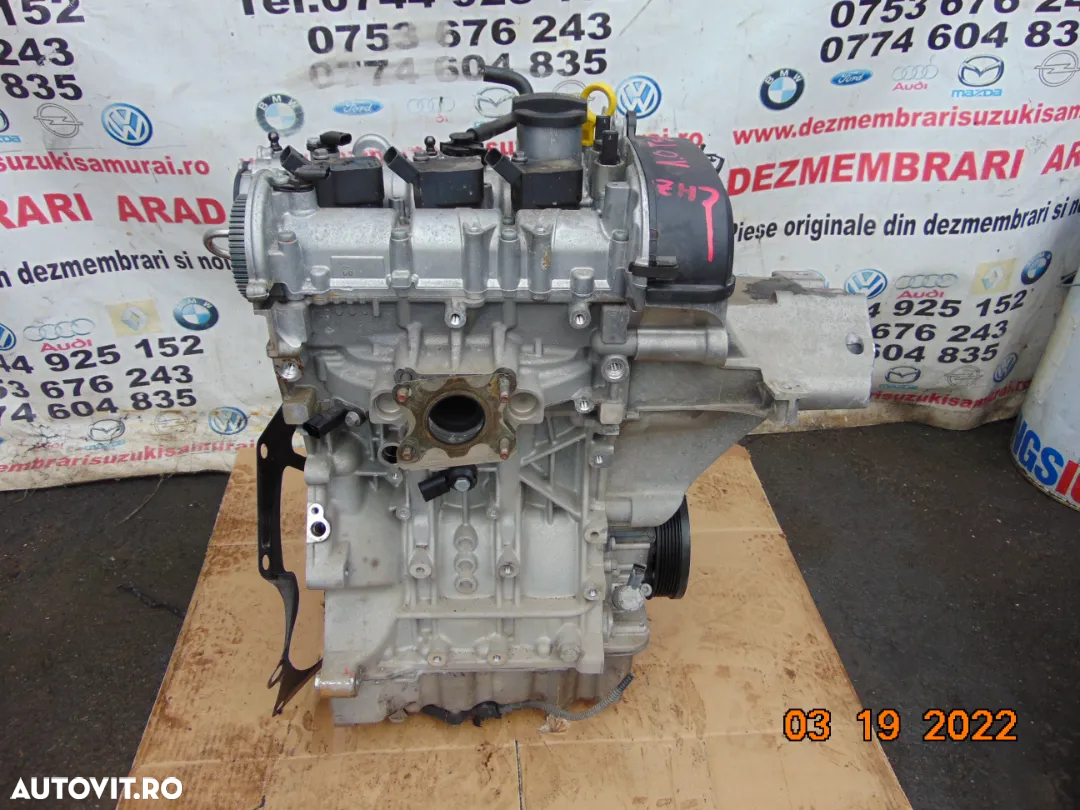 Motor Vw 1.0tsi CHZ 39.000km Golf 7 Caddy Polo Skoda Octavia Karoq Fabia T Cross T Roc Seat Leon Ib - 8