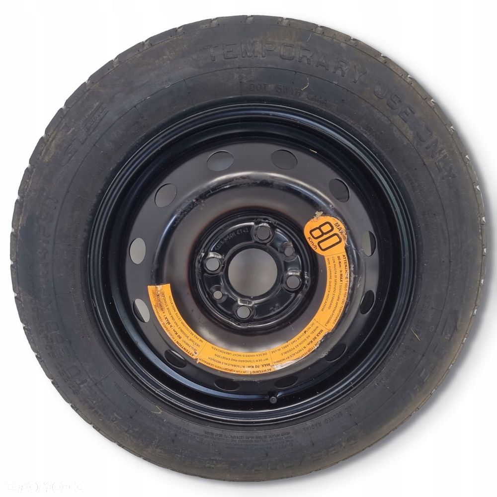 KOŁO DOJAZDOWE Fiat Panda Lancia Ford Ka 135/80 R14 4x98 dojazdówka MWLD222 - 1