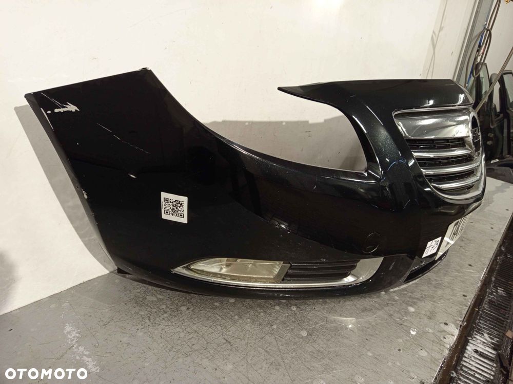 + ZDERZAK PRZÓD PRZEDNI OPEL INSIGNIA A I 1 Z22C CZARNY HALOGENY - 3