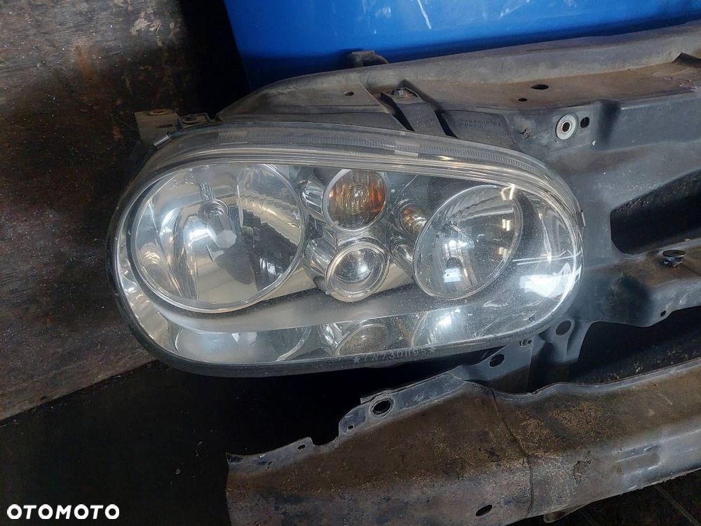 KOMPLETNY PRZÓD MASKA ZDERZAK LAMPY PAS PRZEDNI VOLKSWAGEN GOLF IV LW5Z - 8