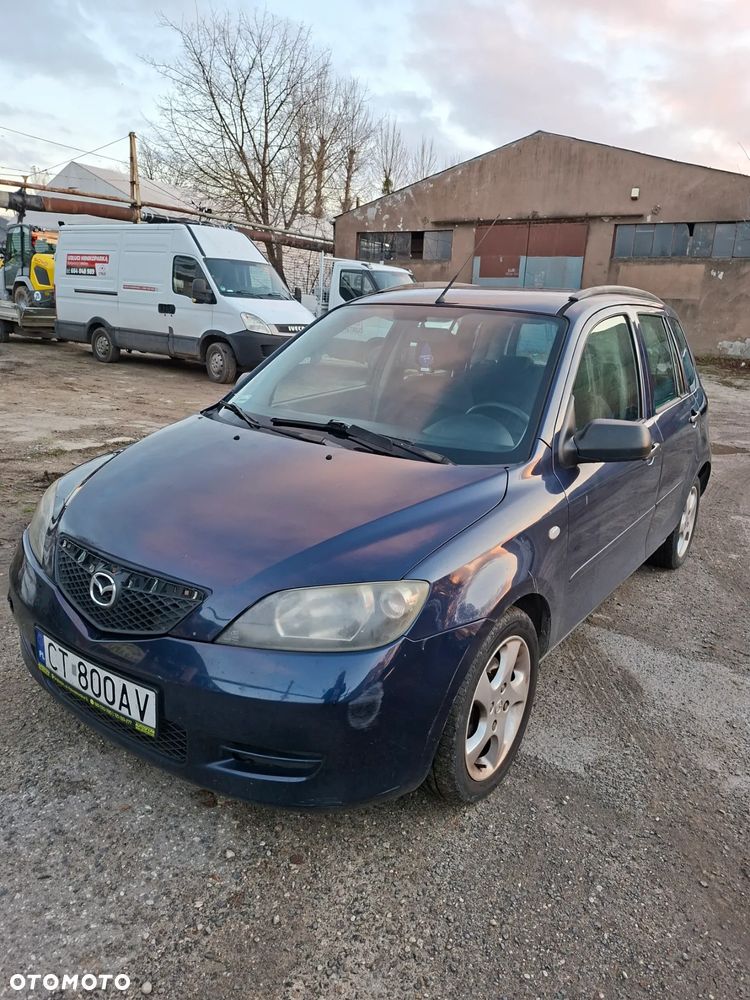 Drzwi przednie Lewe MAZDA 2 DY 02-07 KOLOR 27R NIEBIESKIE - 8