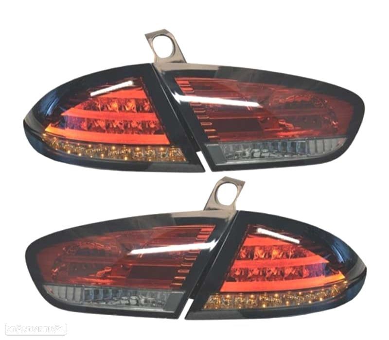 PILOTOS SEAT LEON 09-12 LED TIPO CELIS VERMELHO FUMADO - 1