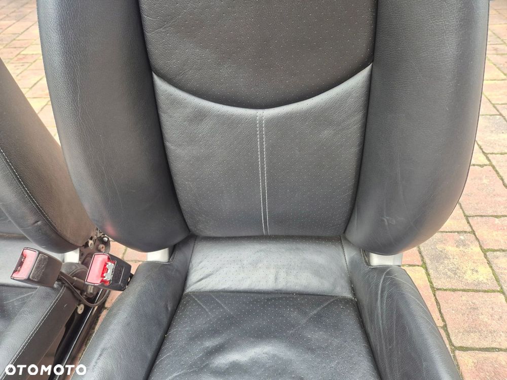 fotel prawy lewy czarny 2szt porsche boxster 987 - 9
