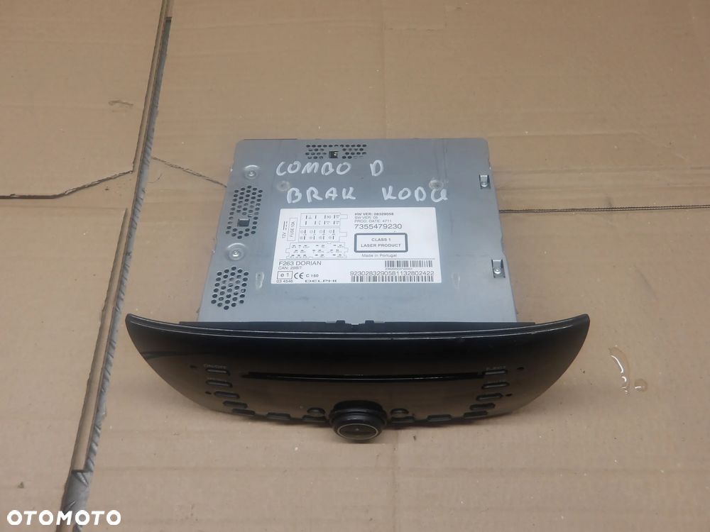 OPEL COMBO D 1.6D RADIO 7355479230 - 3