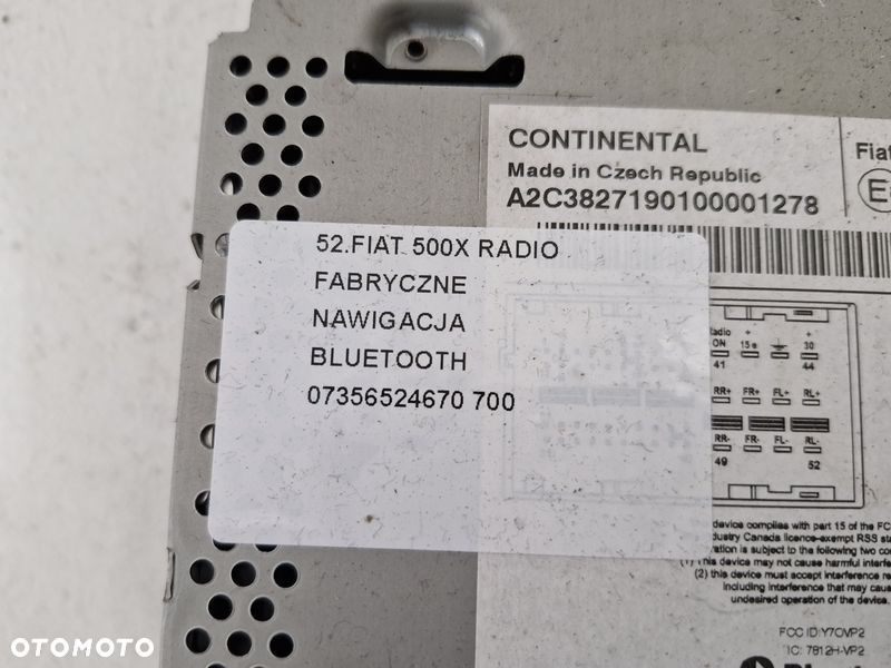 fiat 500x radio fabryczne nawigacja navi bluetooth 07356524670 - 7