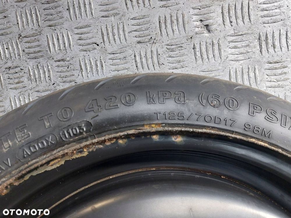 DOJAZDÓWKA 5x100 4Jx17 ET39 FI54,1 125/70R17 TOYOTA AVENSIS T25 - 3