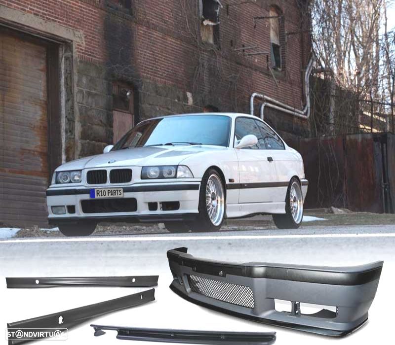KIT CARROÇARIA BMW E36 LOOK M3 PARA-CHOQUES EMBALADEIRAS E DIFUSOR - 1