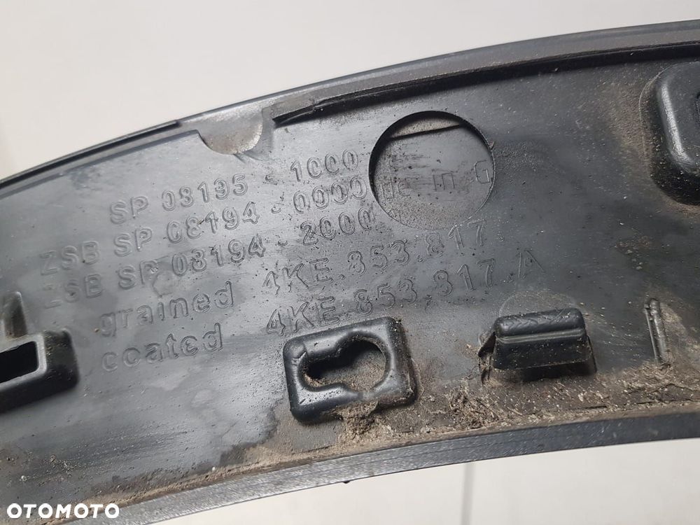 LISTWA BŁOTNIKA  AUDI E-TRON ETRON NAKŁADKA 19-24r TYŁ LEWA 4KE  LEWY TYLNY 4KE853817A  4KE853817 - 4