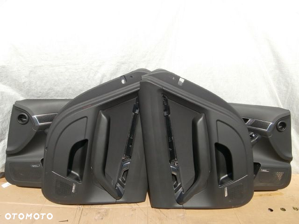 TAPICERKI SKORZANE AUDI A6 C6 S-LINE SKORA ALCANTARA BOSE KOMPLET ROLETKI