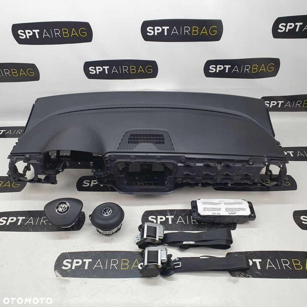 VW UP! UP DESKA ROZDZIELCZA KONSOLA KOKPIT PULPIT PODUSZKI AIRBAG AIR BAG PASY KIT SET - 1