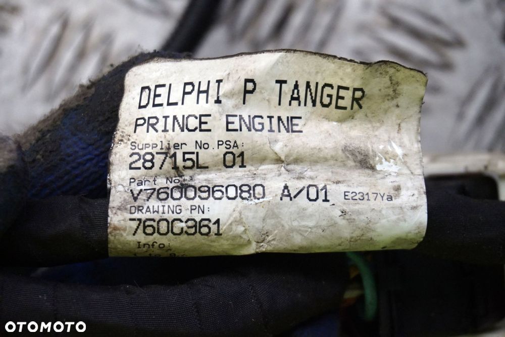 WIĄZKA ELEKTRYCZNA SILNIKA 3008 I 1.6 THP V754806580 V760096080 12527548065 PEUGEOT 2009-2013 - 6