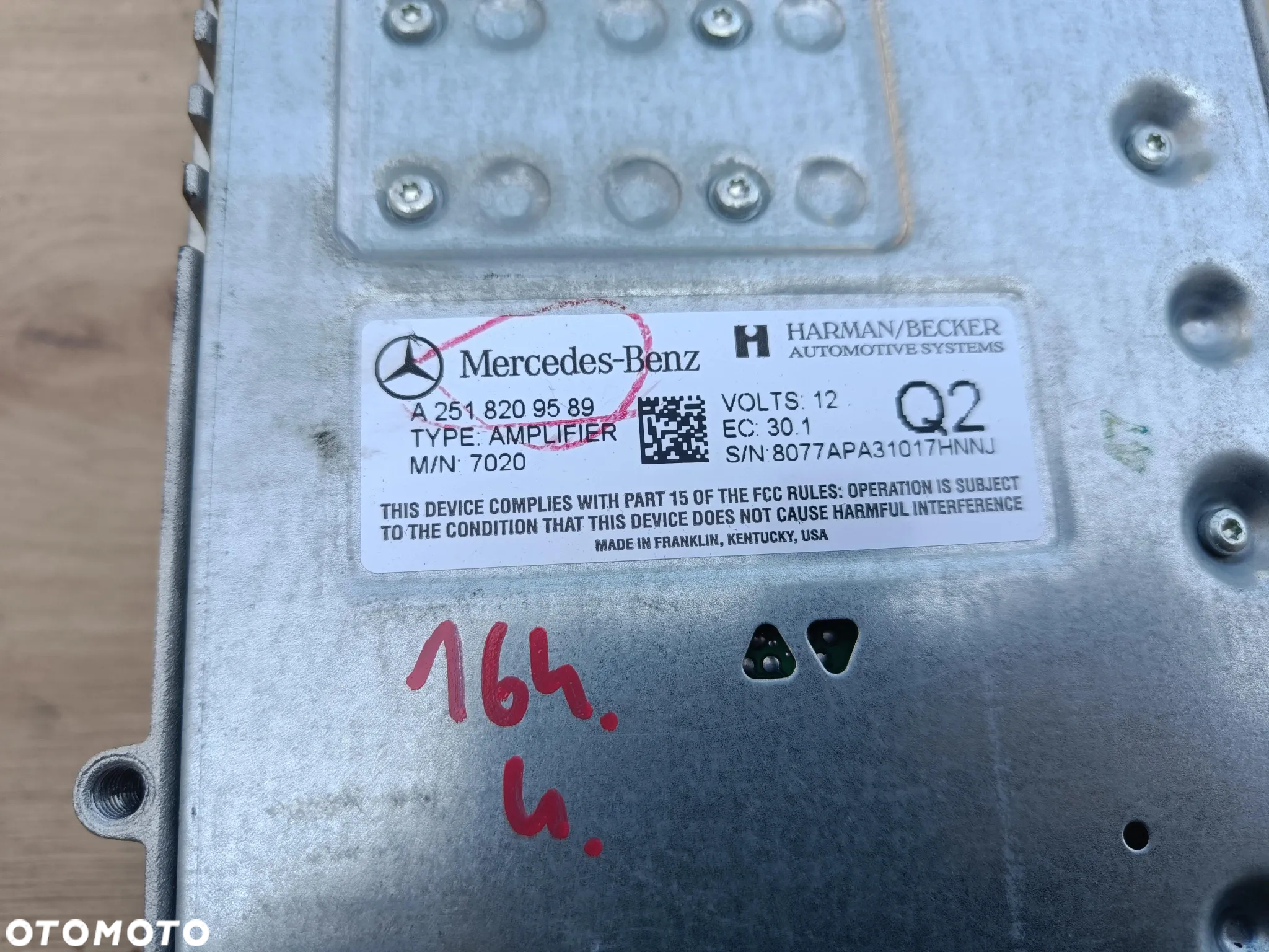 MERCEDES W251 W164 ML WZMACNIACZ HARMAN BECKER A2518209589 - 3