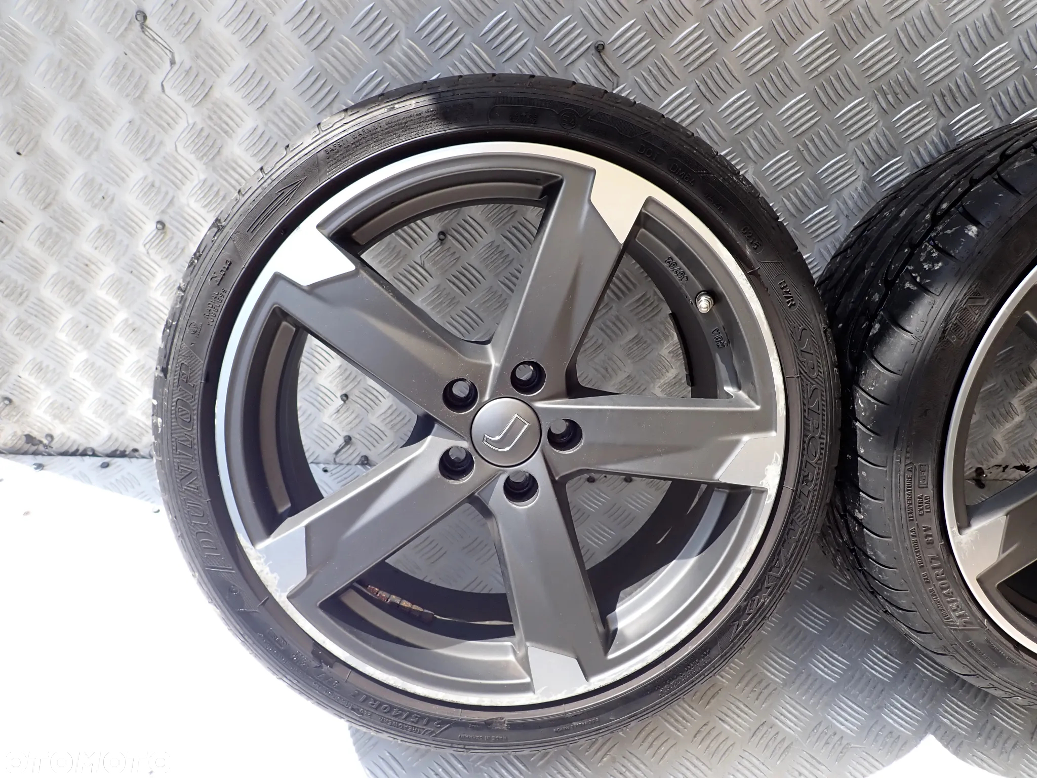 KOŁA FELGI ALUMINIOWE 7,5JX17  ET 38  5X100  KBA48782   01RZ   Z OPONAMI LATO DUNLOP  215/40/17  1400 ZŁ - 5