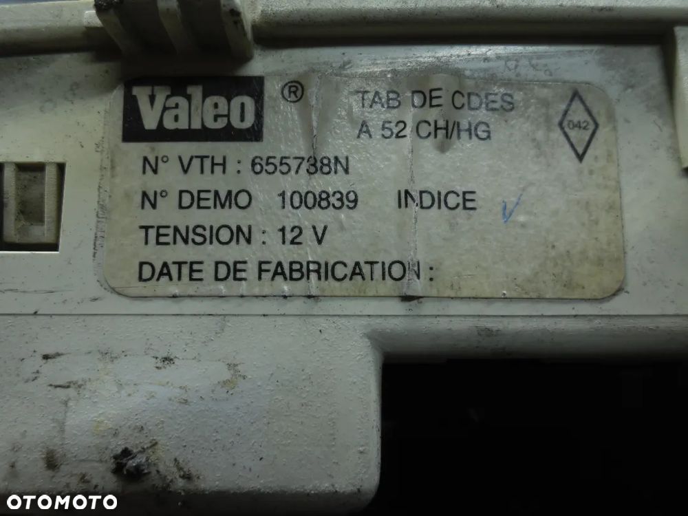 RENAULT MEGANE I PANEL STEROWNIA NAWIEWEM 655738N - 2